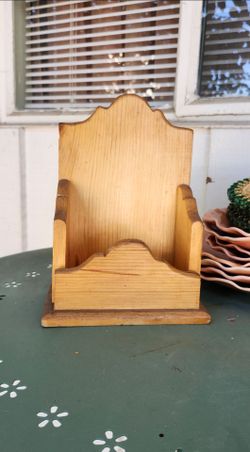 Vintage Wood Letter Holder
