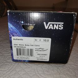 Star Wars Vans Boba Fett Size 10