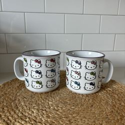 2 Hello kitty mugs 