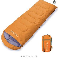 New Never Opened Orange Sleeping Bag 