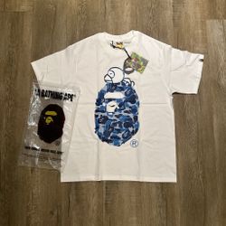Brand New BAPE Blue Camo Baby Milo Tee w/ Tags & Original Packaging – Size M
