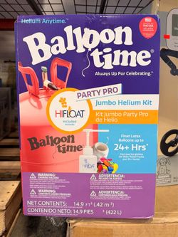 Balloon Time Party Pro Jumbo Helium Kit Brand New In Box