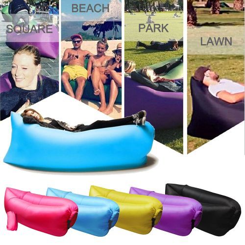 2 for $30 Light Weight Fast Inflatable Sleeping Bag Lazy Lounge Chair Bag Inflatable Comfortable Seat Sofa Air Sofa sleep Bag