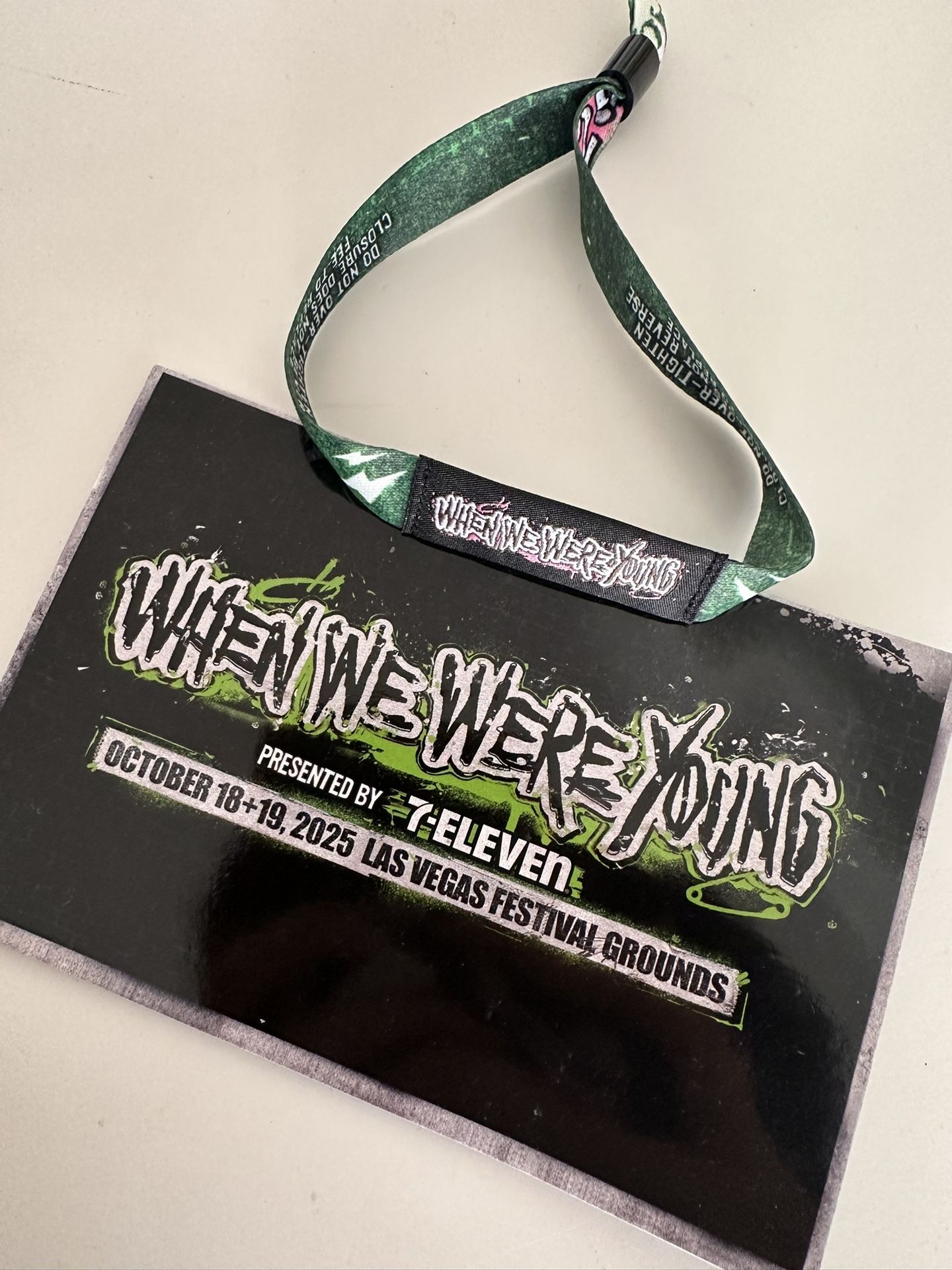 When We Were Young GA ticket