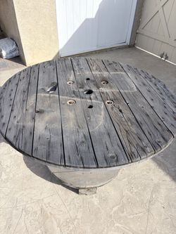 Wine Barrel Table