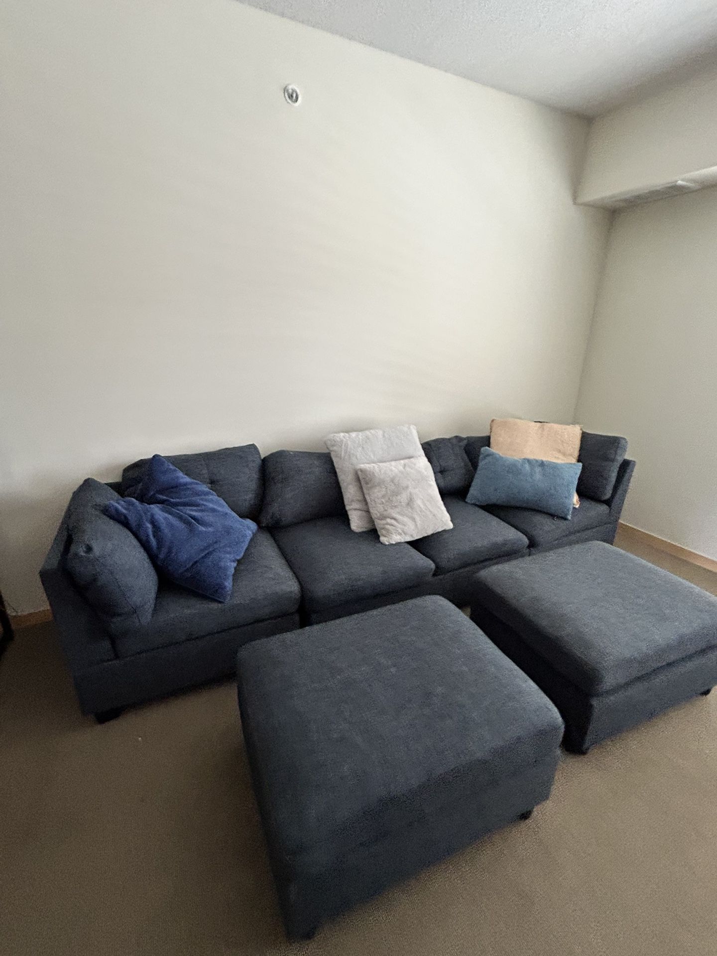 2 Year old Blue Modular Couch