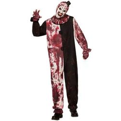 Terrifier Adult Bloody Art The Clown Costume (L/XL) FULL COSTUME&HALF MASK Halloween Horror Licensed BRAND NEW IN PACKAGING