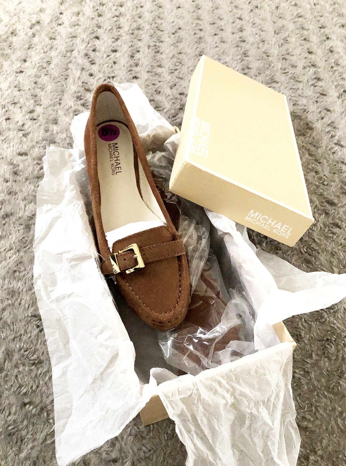 New! Michael Kors Suede Loafers retail $110 size 8.5 With box & tags! purchase from Marshalls $59 Rory Moc Womens Moc Suede Loafers Shoes-brand New