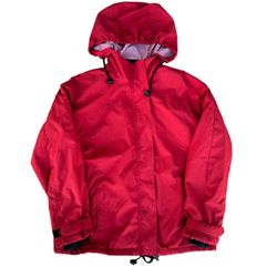 Vtg Old Navy Men's L Red Pullover Nylon Windbreaker Lined Weight Jacket