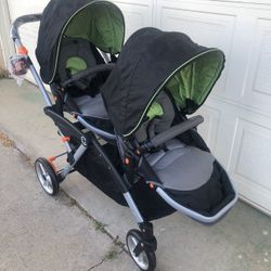 Brand NEW Double Stroller Contour Girl Boy/ Doble Carillas NUEVAS Niño Niña
