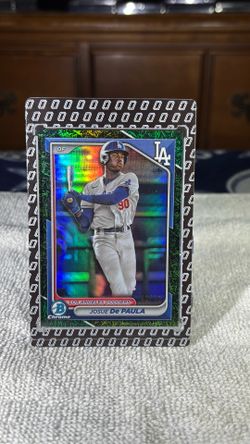 2024 Bowman Chrome Josue De Paula Green Jungle Refractor numbered to 99