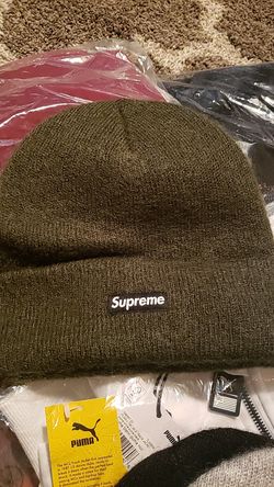 Supreme beanie green mohair