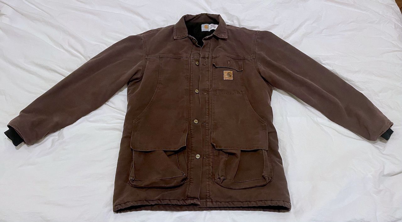 vintage, distressed Carhartt jacket - Large tall - brown - lined