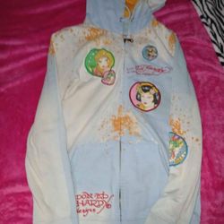 VINTAGE Y2K 2000S MCBLING ED HARDY JACKET L 