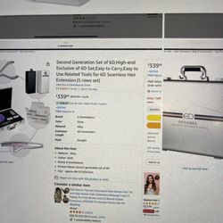 Second generation set of six high-end ex exclusive of 60 set easy to carry easy to use related tools for 60 seamless hair extensions