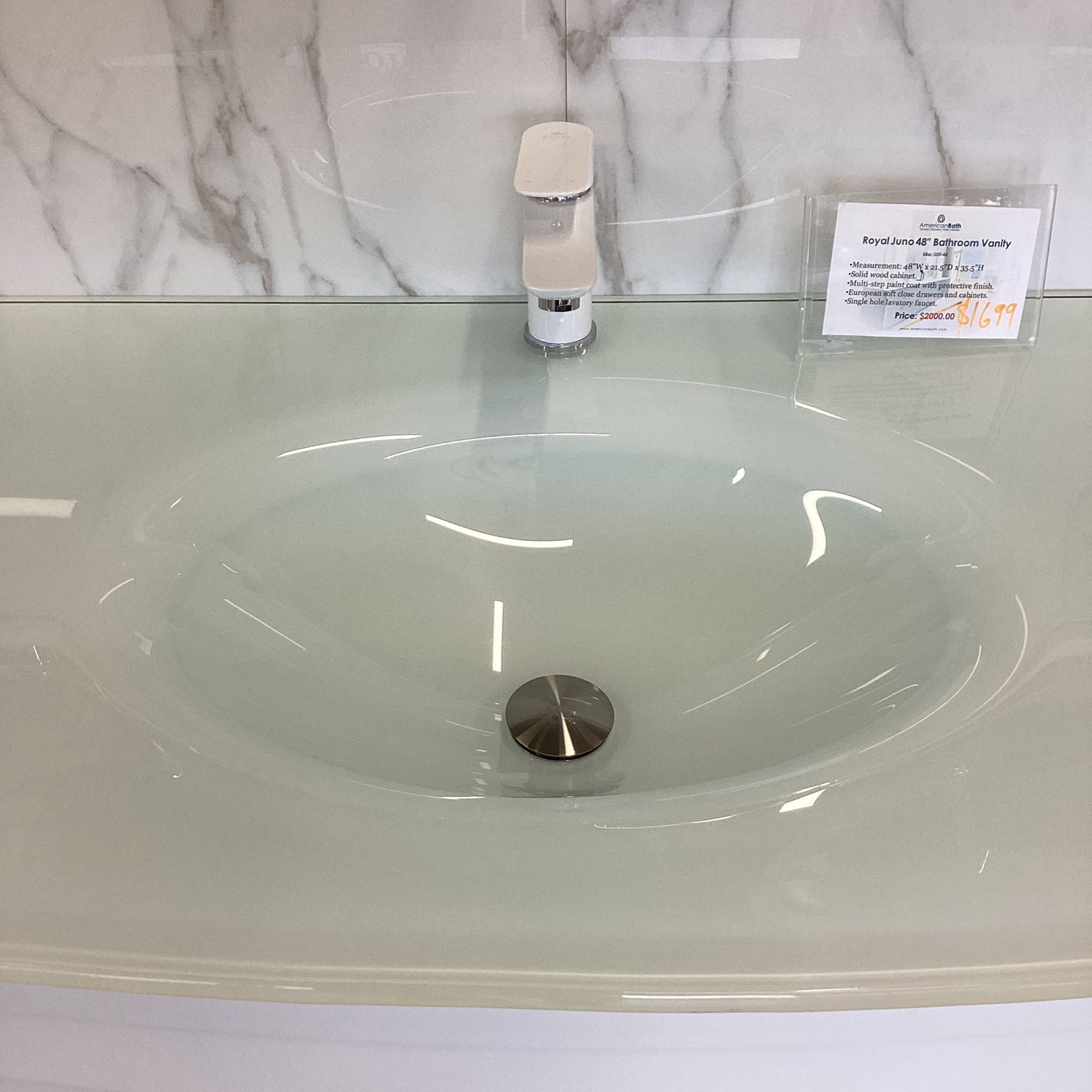 Royal Juno 48” Solid Wood Cabinets Soft Close Doors Available In Our Showroom Today!!!!