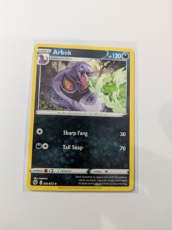 Arbok 034/073 pokemon card