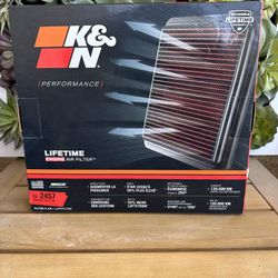 K&N Lifetime Performance Air filter 33-2457
