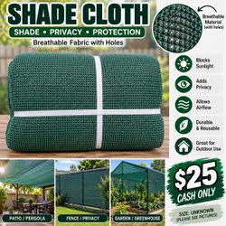 Green Shade Cloth Breathable Mesh Fabric