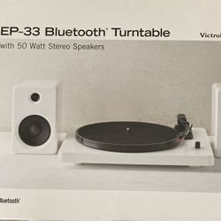 Victrola  EP Bluetooth  Turntable With 50 Watt Stereo Speakers