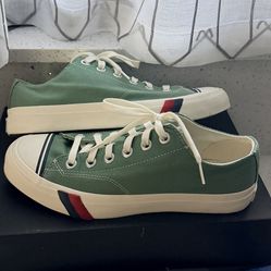 Pro Keds green canvas sneakers