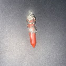 Sterling Silver Red Jasper Pendant 
