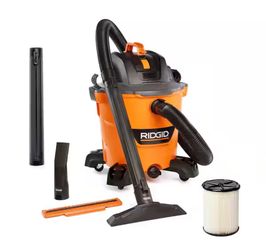 Ridgid 12 Gal. 5.0 Peak HP NXT Shop Vacuum Wet Dry Vac with General Debris Filter, Locking Hose and Attachments HD1200