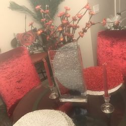 FLAWLESS GLASS CRYSTAL VASE ARRANGEMENT 