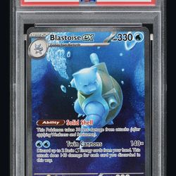 2023 POKEMON MEW EN-151 SPECIAL ILLUSTRATION RARE #200 BLASTOISE EX PSA 10