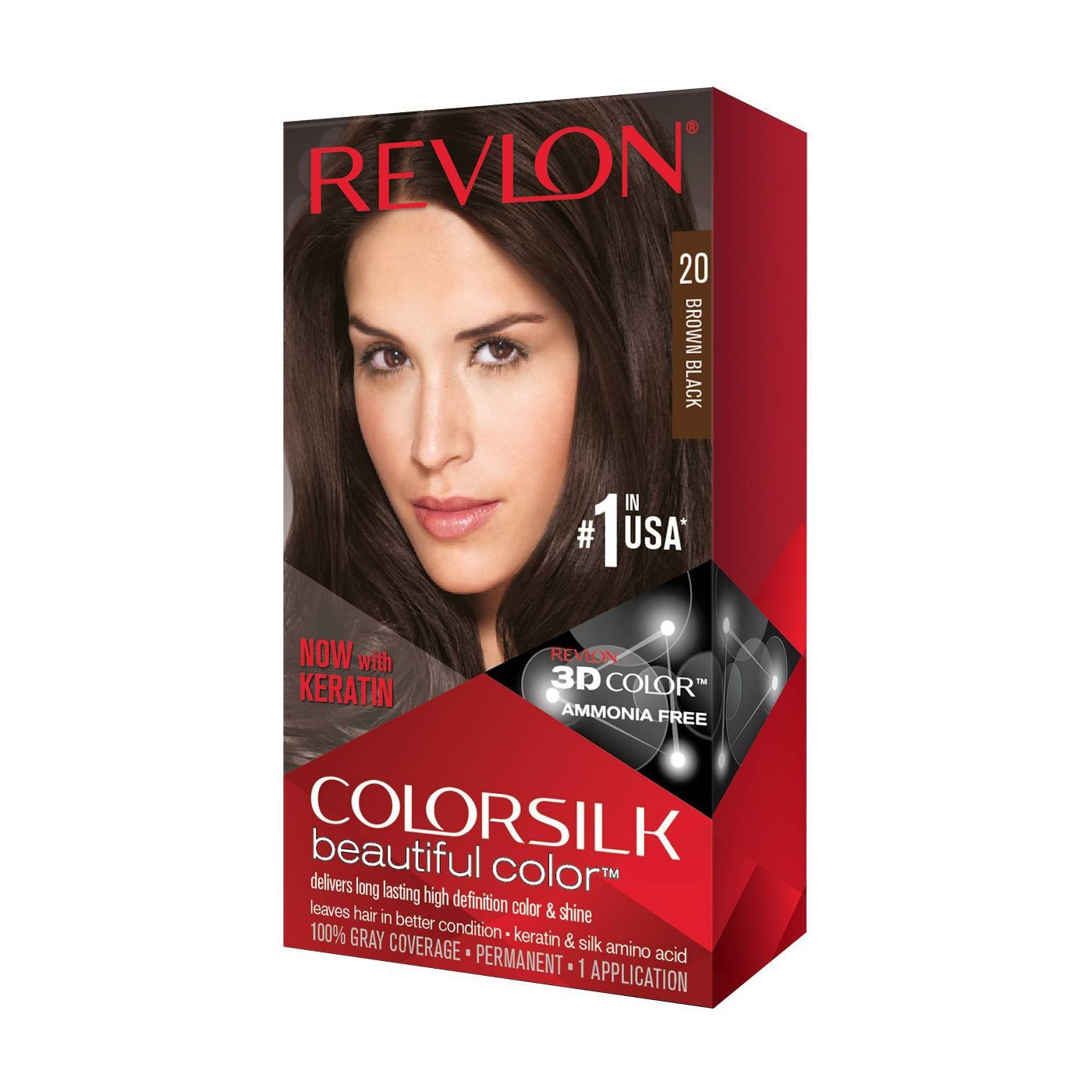 Revlon Colorsilk Permanent Brown Black Hair Color