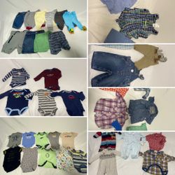  Boy Baby Clothes 3 Month , 55 Items! 