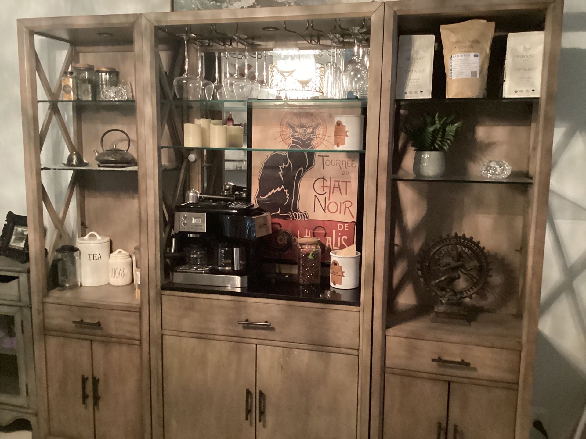 Bar Cabinet Shelves, Storage Kitchen Hutch