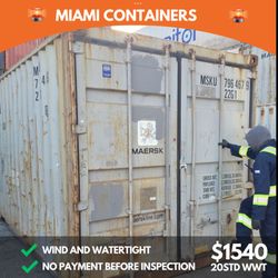 20STD WWT Shipping Container MIAMI- ($1540+ tax)