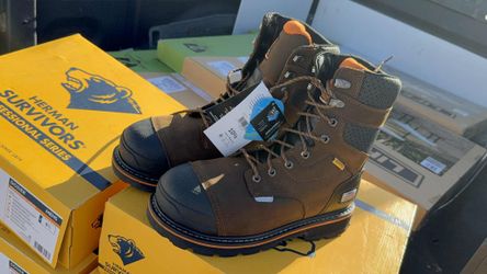 Herman Survivors Professional Men's Dozier Waterproof 8" Steel Toe Work Boots SIZES 8.5, 10, 10.5, 11, 13 ONLY

$80 PER PAIR