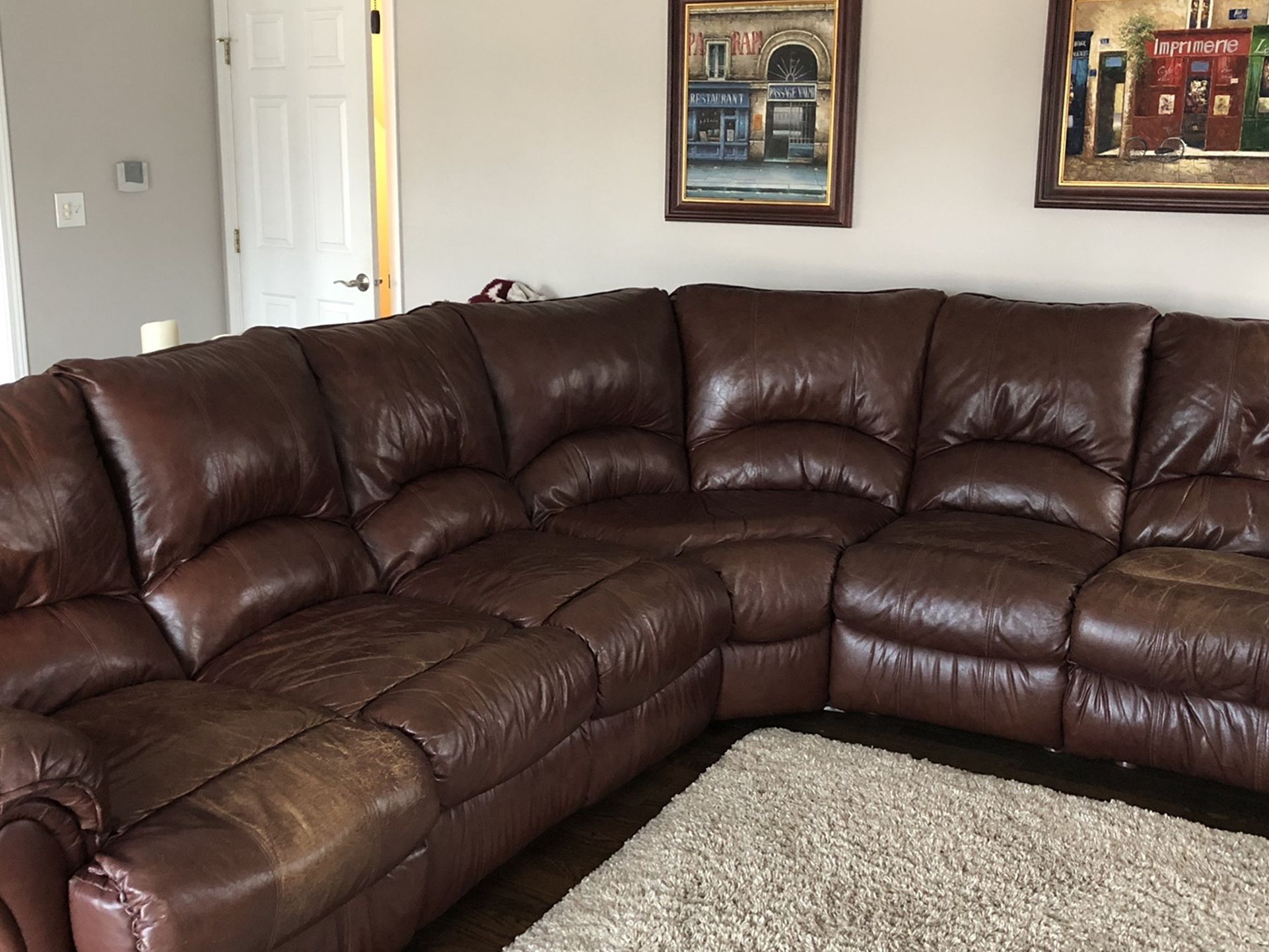 Leather Sectional