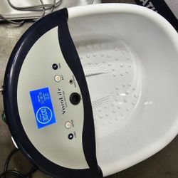 Ionic Foot Bath Detox Machine, Ion Detox Foot Bath Cleanse, LED Display Spa with Heated Belt, Wrist Strap, Arrays, Liners (Portable Handbag)