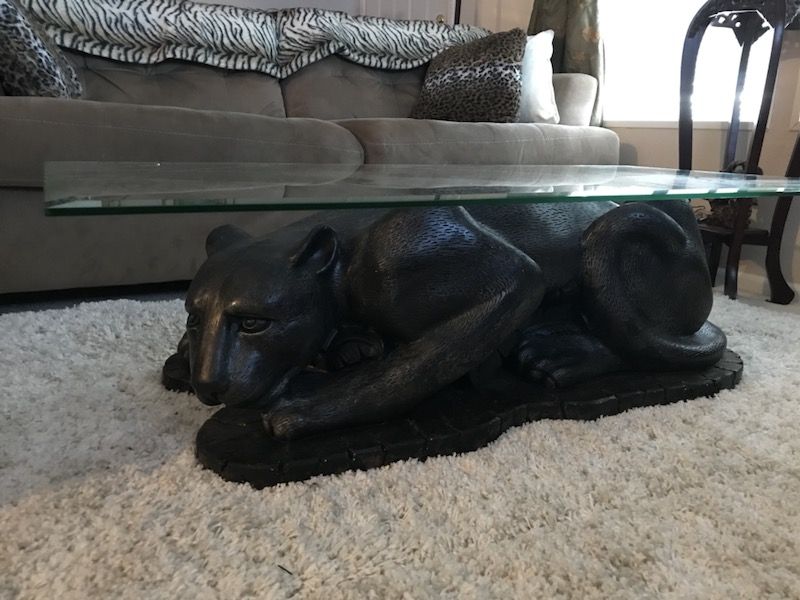 Black Leopard Coffee Table