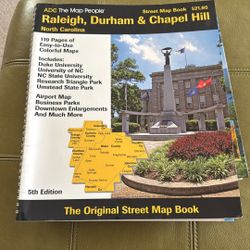 5th edition ADC The Map People Raleigh, Durham  & Chapel Hill