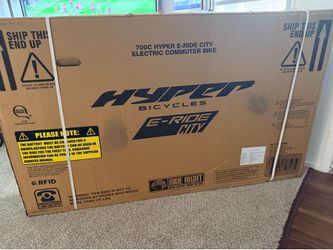 Brand New In Box, Hyper Bicycles 700C E-Ride Electric Bike (Black) - orig 750$