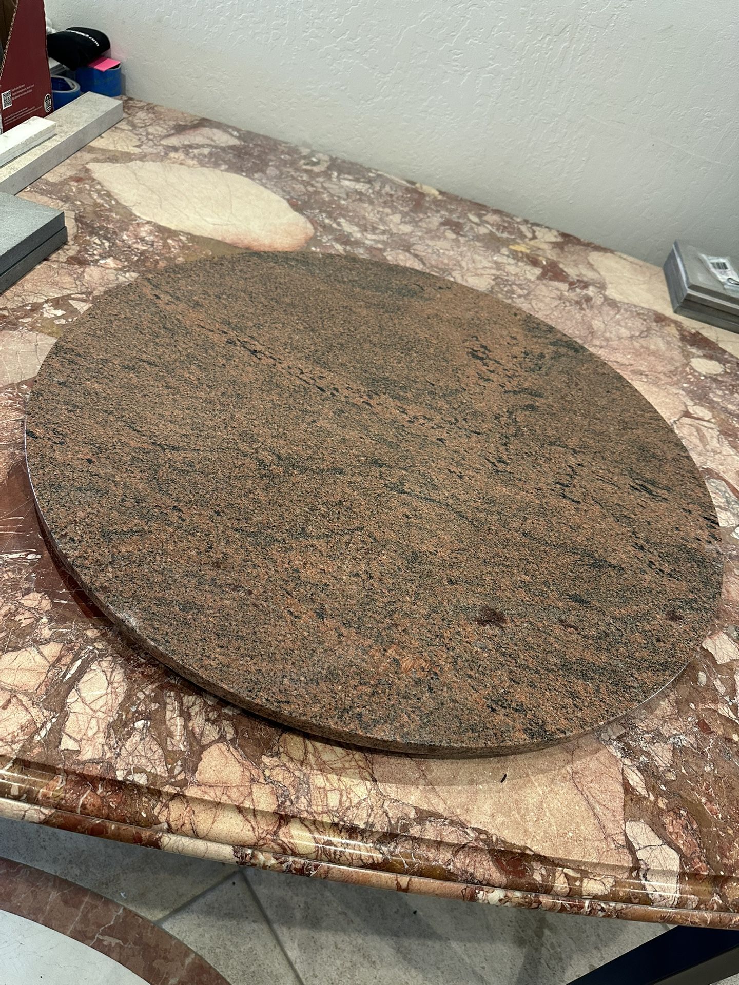 Granite Lazy Susan – Flat, ¾ " Thick, 29 3/4"