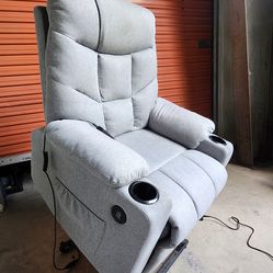 Lift Assist Recliner Chair w/USB FREE DELIVERY