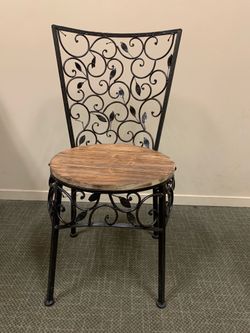 Wrought iron decorative chair