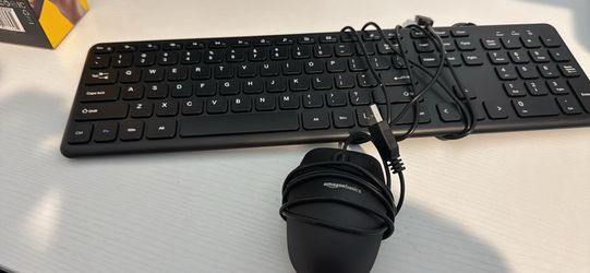 Wires keyboard and mouse