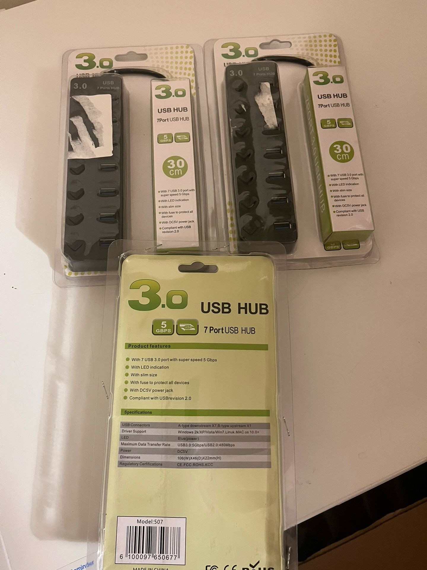 7 Port USB 3.0 Hub 2 For$5