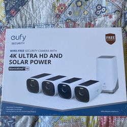 Eufy Security Cameras 4k ultra HD And Solar Power 