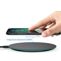 Fast Wireless Charger Qi iPhone XS MAX XR 8 Samsung S8 S9