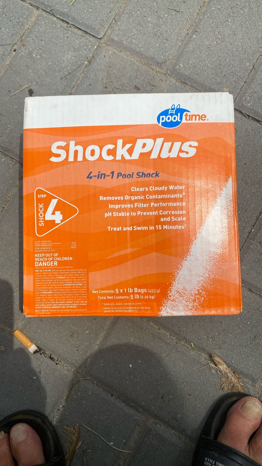 Pool time 1 lb. Shock Plus (5-Pack) 4 In 1