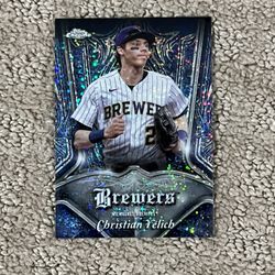 Christian Yelich Topps Chrome  Baseball 2022 Baseball Card 