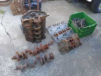 1968 Chevy (contact info removed) engine block 302 327 350 cranks aluminum heads pistons intake etc.