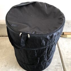 Collapsible portable laundry basket